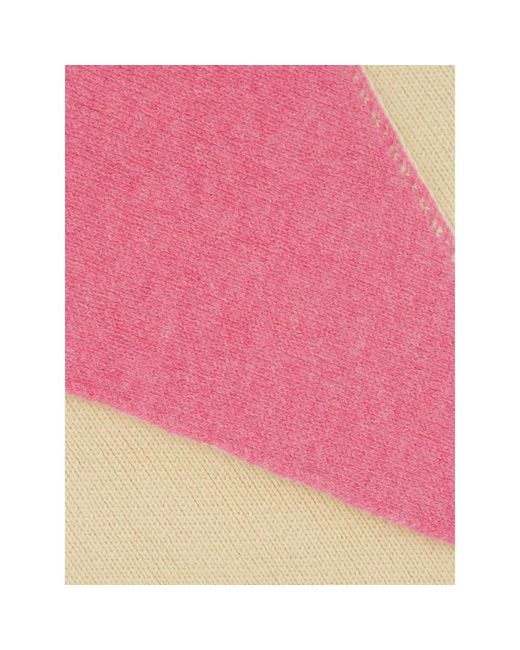 B.B. Wallace Pink B. B. Wallace Knit Triangular Scarf