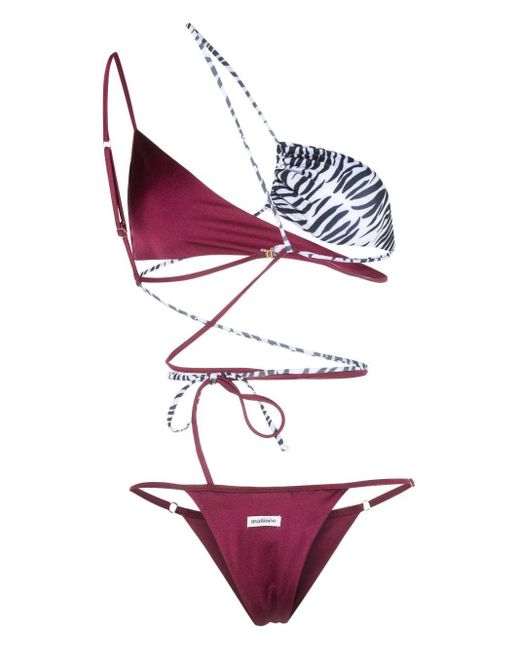 MATINEÉ Pink Olympia Strappy Asymmetric Bikini