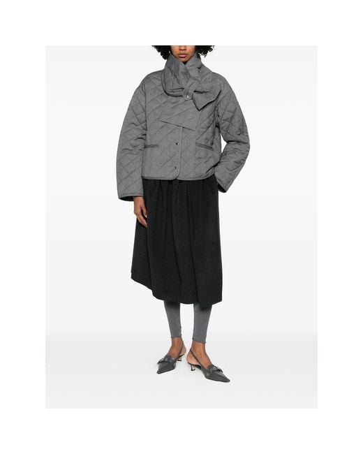 Viktoria Chan Gray Quilted Puffer Jacket