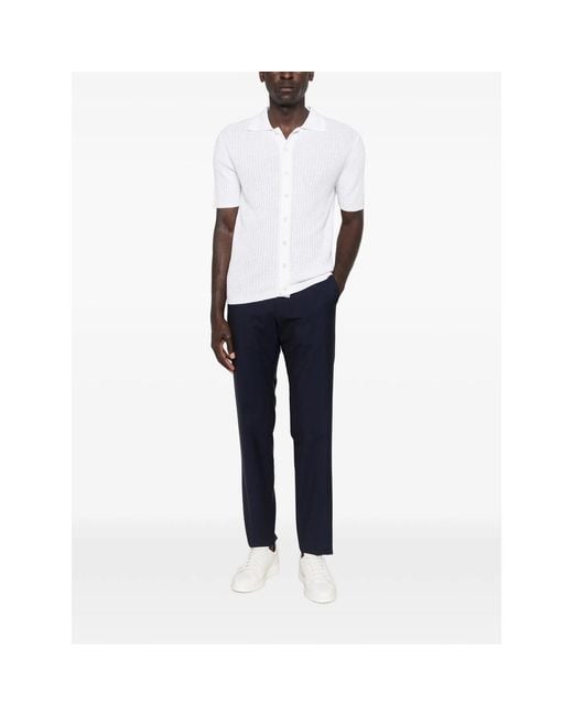 Rota Blue Belt-Loops Trousers for men