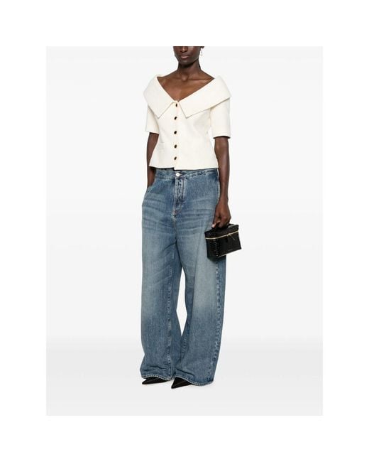 Alessandra Rich White Neutrals Jackets