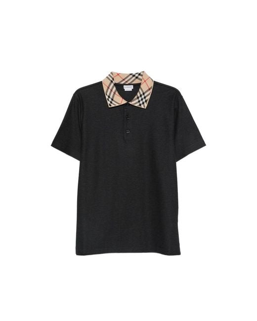 Burberry Black Polo Shirts for men