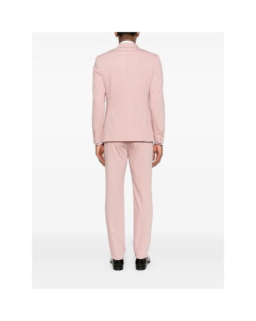 Reveres 1949 Pink Shawl-Collar Suit for men