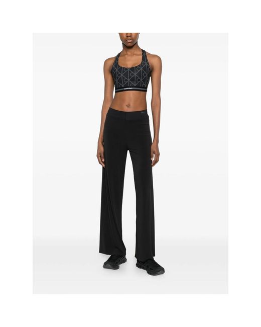 Calvin Klein Black Patterned Performance Top