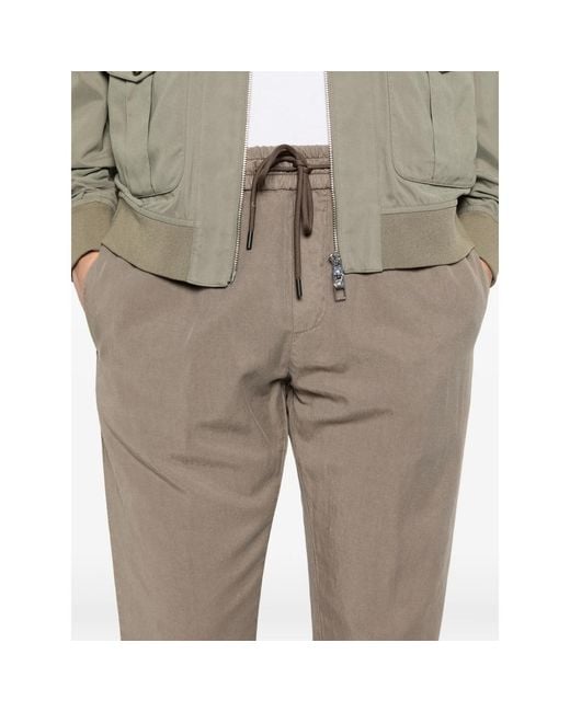 Dondup Gray Drawstring Trousers for men