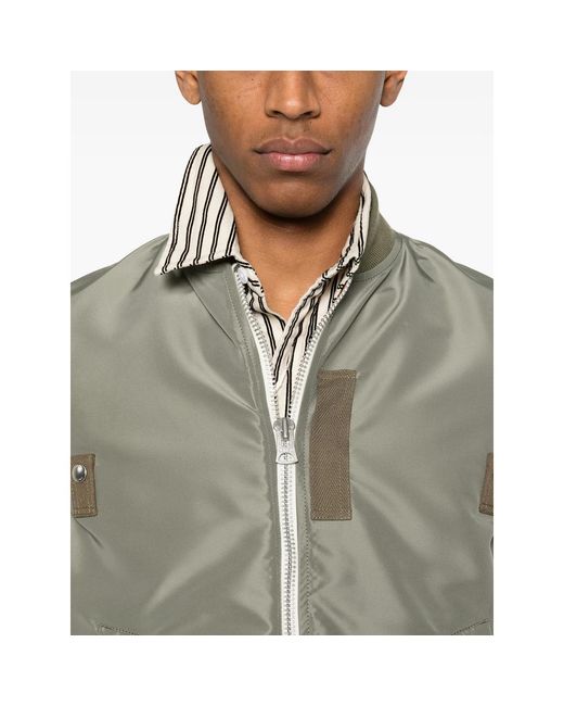 Sacai Green Jackets for men