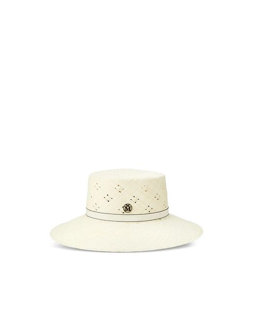 Maison Michel White Cap Ludi Natur Straw