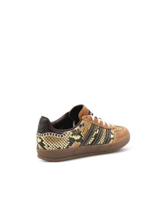 Adidas Brown X Wales Bonner Gazelle Snake Low-Top Sneakers for men