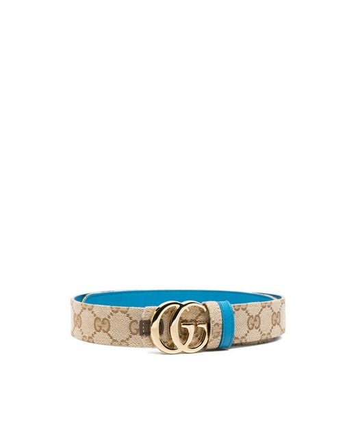 Gucci Blue Neutrals Belts