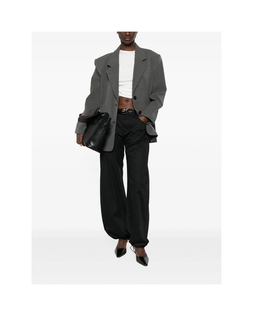 Gestuz Gray Gzpaula Oz Notched-Lapels Blazer