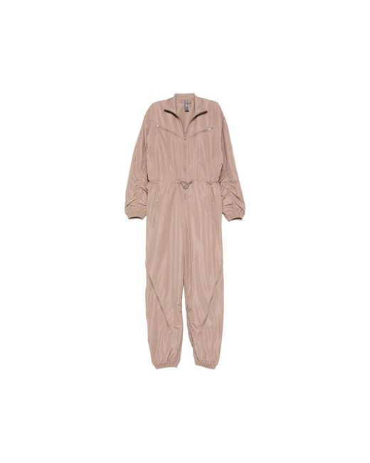 Adidas By Stella McCartney Pink Zip-Fastening Drawstring Jumpsuit