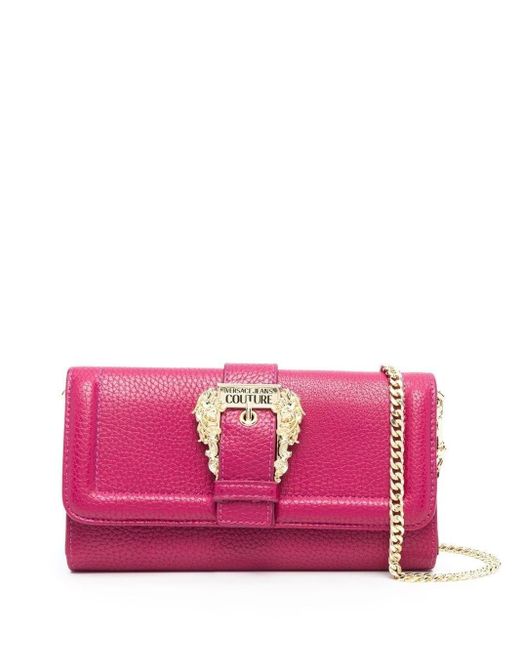 Versace Jeans Pink Decorative-buckle Chain-strap Purse