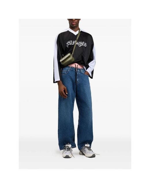 Palm Angels Blue Denim for men