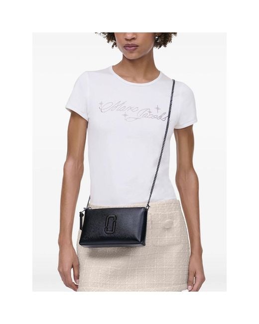 Marc Jacobs Black The Snapshot Leather Shoulder Bag