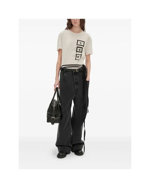 Ann Demeulemeester Natural Neutrals Tops