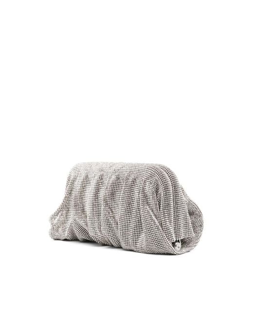 Benedetta Bruzziches Gray Large Venus Clutch Bag