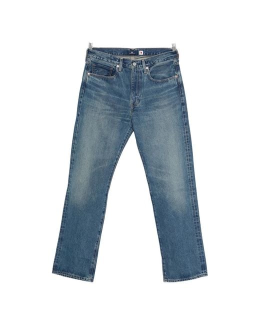 Levi's Blue Logo-Patch Jeans for men