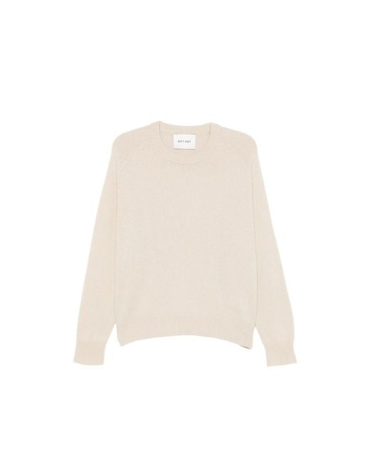 Soft Goat Natural Raglan-Sleeve Sweater