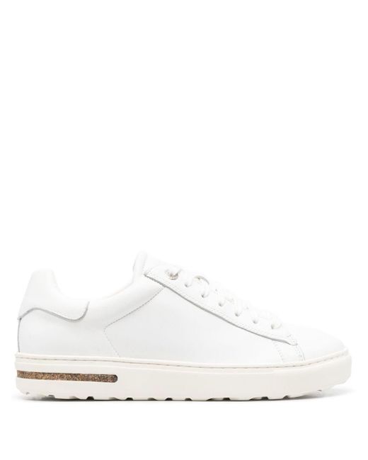 Birkenstock White Bend Low Leather Sneakers