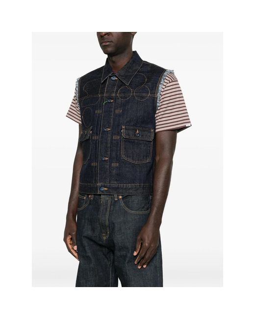 KENZO Blue Vests for men