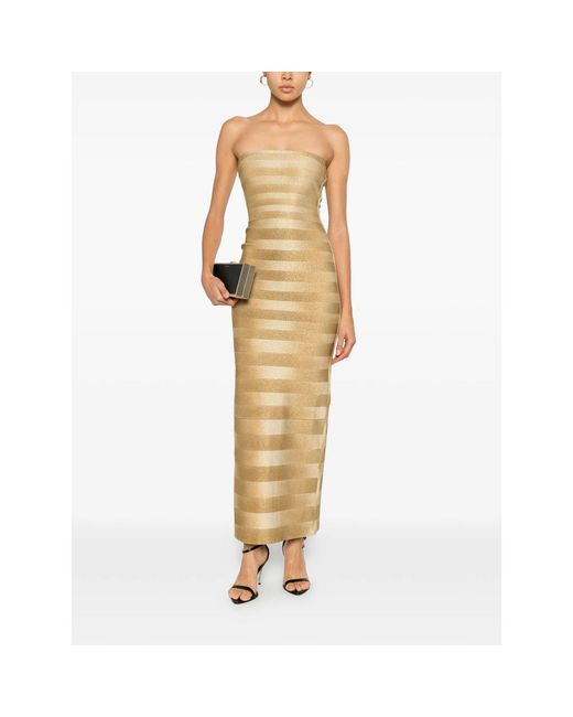 Hervé Léger Natural Gowns