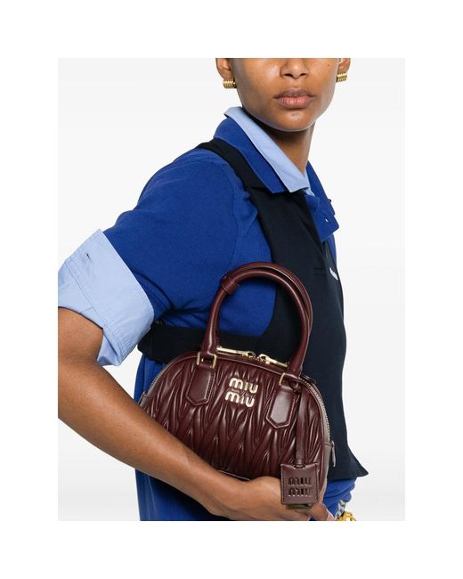 Miu Miu Brown Tote Bags