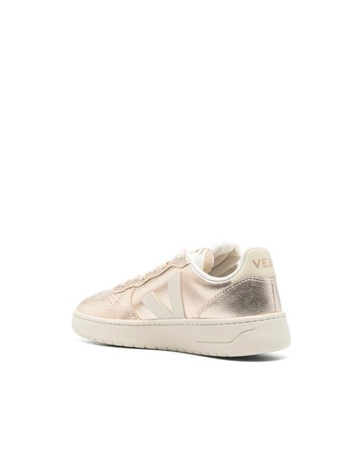 Veja White Sneakers Gold, Neutral