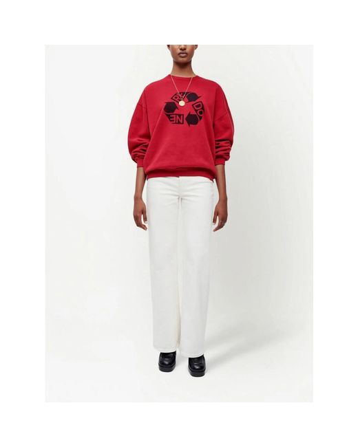 Re/done White Wide Jeans