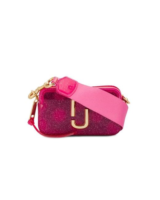 Marc Jacobs Pink Jelly Glitter Snapshot Camera Bag