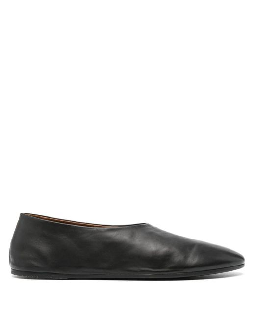 Marsèll Black Coltellaccio Leather Loafers for men