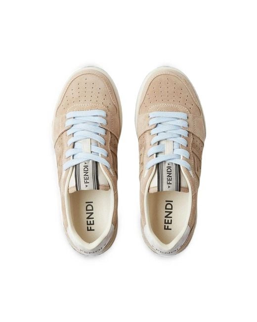 Fendi Natural Match Logo-Patch Sneakers