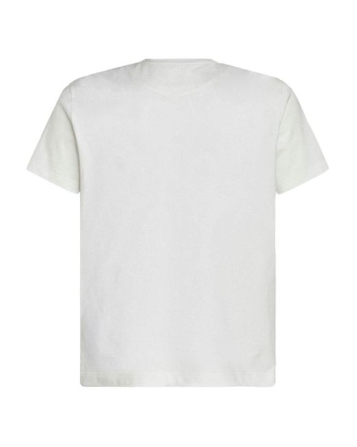 Etro White Paisley-print Cotton T-shirt for men