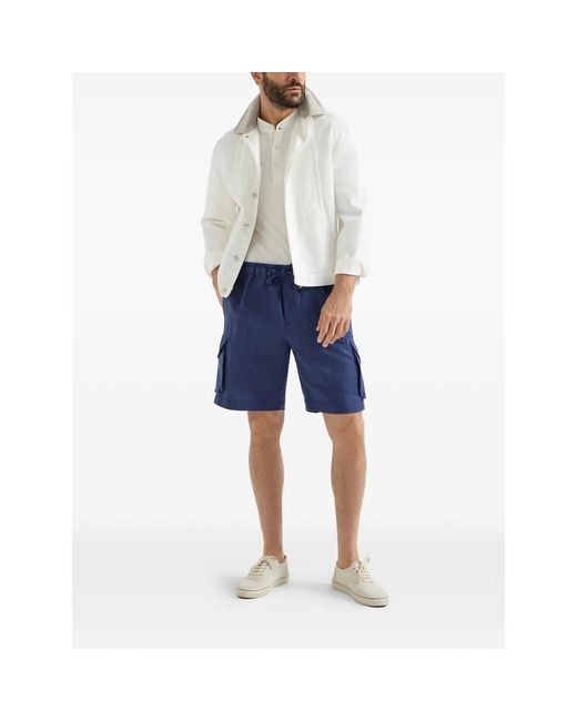 Brunello Cucinelli Blue Shorts for men