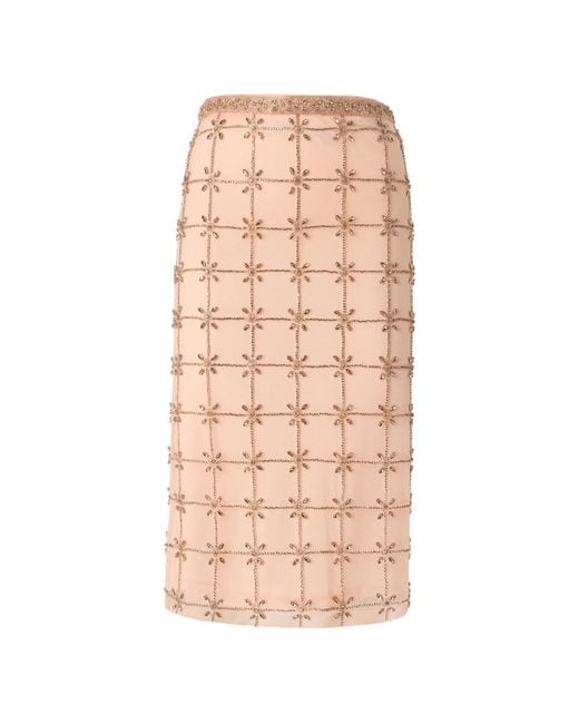 Pinko Pink High-Waisted Skirt