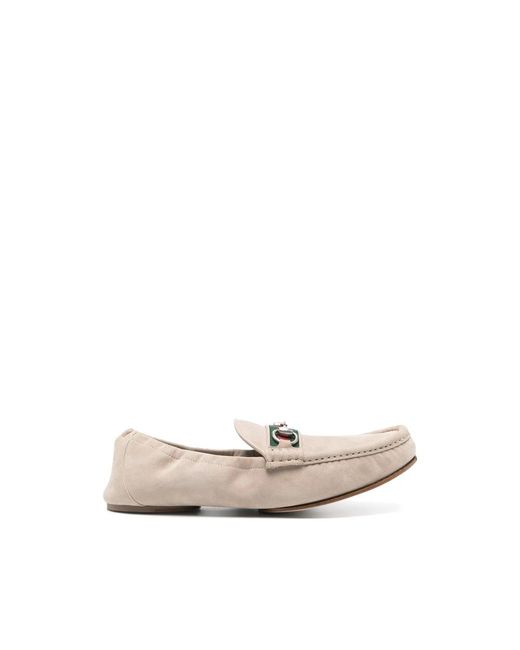 Gucci White Neutrals Loafers for men