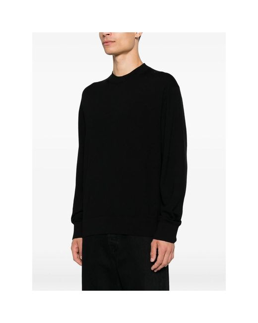 Diana Studio Black Crew-Neck Long-Sleeve Sweater for men