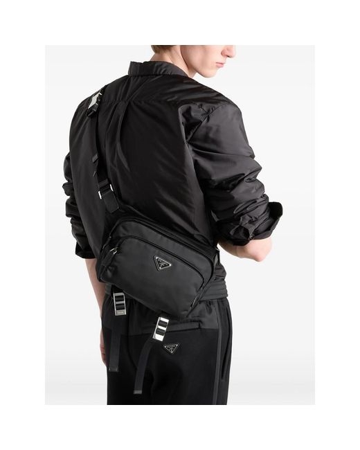Prada Black Shoulder Bags for men
