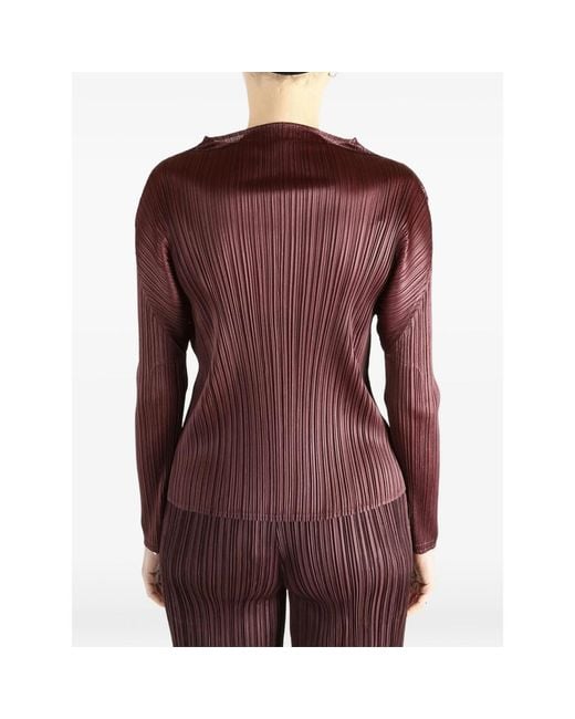 Pleats Please Issey Miyake Purple Top _Pl