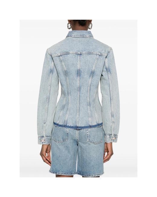 7 For All Mankind Blue Outerwears