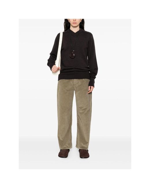 Studio Nicholson Green Corduroy Trousers