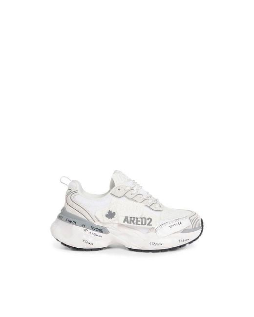 DSquared² White Faster Sneakers for men
