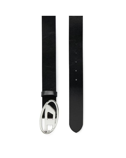DIESEL Black Belts for men