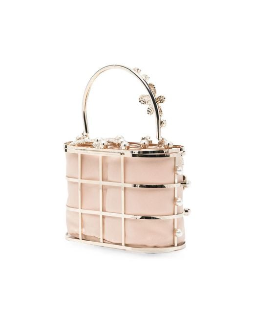 Rosantica Pink Holli Delia Crystal-Embellished Floral-Motif Tote Bag
