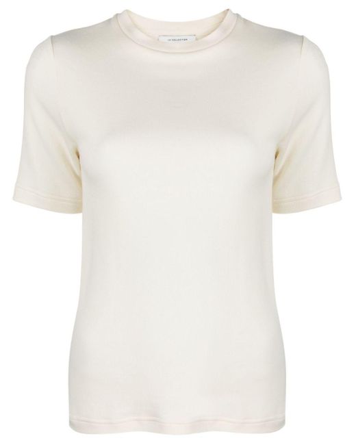 La Collection White Short-Sleeve Cotton T-Shirt