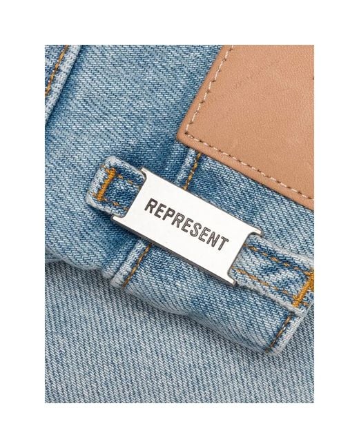 Represent Blue Boot-Cut Jeans for men
