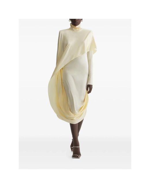 Mugler White Midi Dress