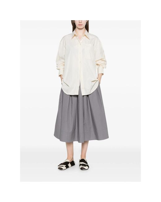 Soeur Natural Striped Cotton Shirt