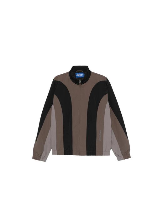 Awake Couture Black Colour-Block Zip-Up Jacket for men