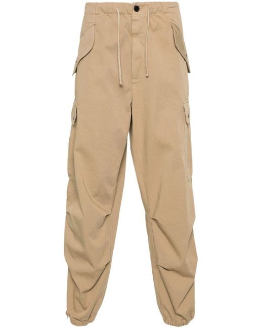 Dries Van Noten Natural Zipped-Ankles Cargo Trousers for men