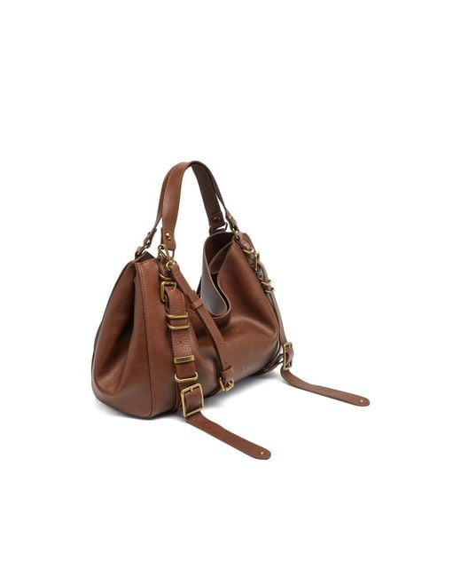 DIESEL Brown D-One-Medium Top-Handle Bag